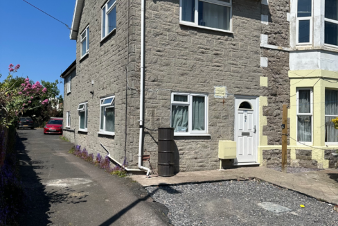 Image is showing the front of the 1 bedroom flat on Moorland Road.