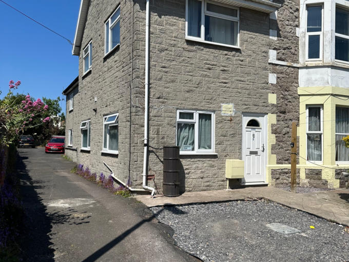 Image is showing the front of the 1 bedroom flat on Moorland Road.